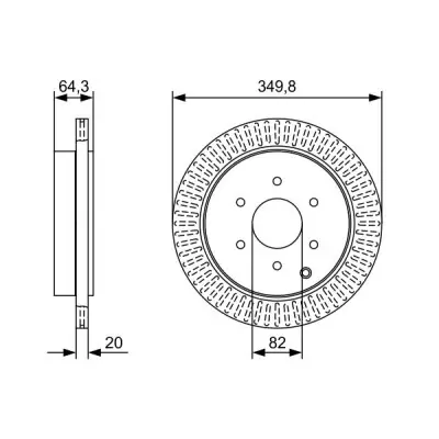 Novedad Juego de disco de freno BOSCH 0 986 479 W46
